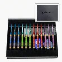 WIN.MAX 12Pcs/Set 18g Soft Tip Darts With Gift Box, Plastic Point Soft Darts Set, For Professional Tournament & Training, Compatible With Electronic Dartboard