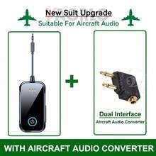 VAORLO 蓝牙5.4车载音频接收器/发射器，3.5mm AUX接口，高保真立体声无线音频适配器，适用于飞机，带高清麦克风，兼容汽车、电脑、电视、音箱、蓝牙耳机 - 彩色 - 查看 12