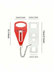 Travel Portable Door Lock Extra Lock, Stainless Steel Secure When Traveling And Staying In Hotels, Provide Extra Privacy And Security Portable Door Lock Home Security Door Lock Travel Locks For Additional Privacy Perfect For Traveling Hotel Back To School Travel Accessories Travel Outdoor Gear