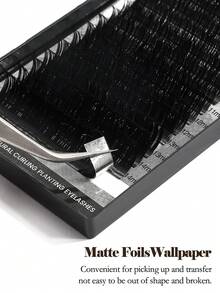 MAGEFY 16D卷翘预制睫毛，0.05/0.07/0.1/0.15/0.2毫米，自然柔软合成貂毛，10/11/12毫米长度，蓬松浓密，手工交叉猫眼造型 - D - 查看 3