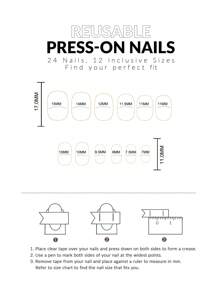 24Pcs Acrylic False Nails Girls Press On Super Short Artificial Nails Cute Full Cover Nail Tips For Girls
