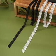 10pcs 1yard White Lace Edging Trim, Scalloped Lace Trim For Sewing, Crafts, Dresses, Gift Wrapping, Weddings, Home Decor