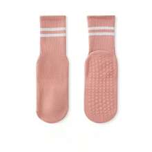 5pcs Men's And Women's Yoga Non-Slip Socks, Sports Fitness Dance Professional Floor Mid-Tube Socks, Indoor Long Socks, Sports Socks, Yoga Socks, Suitable For Daily Wear