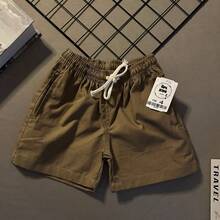 Kit 3 Shorts For Boys, Preppy Twill, Black, Beige, Khaki, Children's Bermuda Shorts - 彩色 - 查看 2