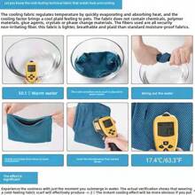 1 Pieza de Sudadera Enfriadora y Pañuelo, Material Bicolor de Doble Capa Totalmente Frío, Toalla Absorbente y de Secado Rápido para Cuello y Rostro, Enfriamiento Duradero y Protección Solar para Verano y Actividades al Aire Libre, para Playa, Deportes y Exteriores, Pañuelo Deportivo Enfriador de Cinco Colores, Gorra de Ciclismo, Sombrero Sombreado, Chal Protector Solar para Fitness y Playa, Pañuelo de Secado Rápido, Talla Grande para Occidentales
