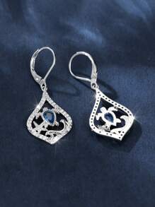 1 Pair Stylish Silver Egg Shaped Turtle Starfish Shell Silver Women's Earrings Ladies Summer Jewelry Beach Essentials Vacation Jewelry