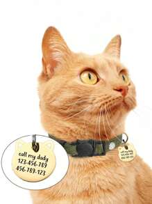 Customizable Pet Tags For Cats, Dogs & Collars, Engraved Cat Tags, Fish-Shaped Cat Tags, Funny Cat Tags, Cat Address Tags, Personalized Key Chains
