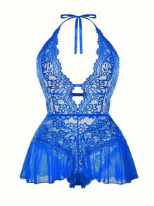 Women's Plus Size Sexy Lace Teddy Lingerie