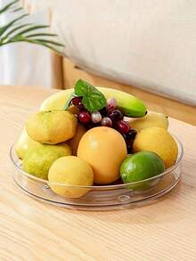 1 件透明塑料 Slouchy Susan 转盘，带凸起侧面 - 聚乙烯厨柜储物盒，不锈钢底座，节省空间的调味品和调味品储物柜，香料架 | 实用储物盒