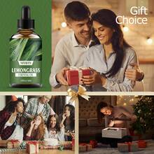 30ml/60ml Dual Size Lemongrass Aromatherapy Essential Oil, Fresh Herbal Fragrance, Long Lasting Aroma, Compatible With Diffuser/Oil Burner, Portable Design For Home, Office, Travel, Space Refreshing, Compact Size For Easy Carrying, Elegant Packaging, Perfect Gift For Friends - Lemongrass Essential Oil - View 6