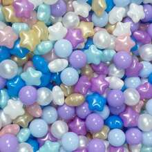 20pcs Star Shaped Ball Pit Balls, 2.17-Inch/5.5cm Soft And Crush Proof Plastic Toy Balls For Kids' Ball Pit, Play Tent, And Pool Fun - Ideal For Children's Playtime And Party Decoration