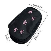 蝴蝶结铅笔盒大容量便携文具袋，返校，学校用品，铅笔袋，书包 - 彩色 - 查看 7