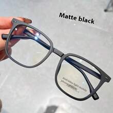 1pc Premium Color-Changing Black Frame Glasses , Transition From Black To Grey To Brown, Stylish Fashion Glasses Suitable For Sun Protection, Office, Computer Use, No-Makeup Face Wear For Summer Beach Vacation,Outdoor,Travel