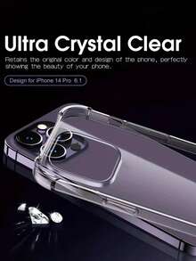 Clear Phone Case Transparent Durable Protective Case Compatible With IPhone 11 To 16 Pro Max Series, Including Plus Version Compatible With Galaxy S25 Ultra Waterproof Shockproof Anti-Fall Scratch Resistant - Clear - View 4