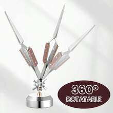 Third Hand Tweezers With 360 Degree Rotating Circular Base, Lockable For Jewelry Making, Welding And Repair - Silver - View 6