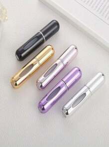 1 pieza Botella de perfume recargable portátil, Atomizador de perfume mini, Botella de perfume vacía, Botella de perfume de viaje, Botella de spray pequeña, Spray de perfume recargable, Caja de bomba de fragancia, Accesorios de viaje de 5ml Artículos esenciales de viaje