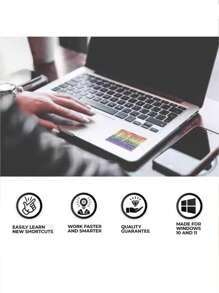 1pc English Keyboard Shortcut Stickers For All Laptop Models