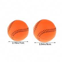 High-Quality Handmade Baseball, PVC Shell Rubber Lining Soft Baseball Softball Safety Training Practice Bat