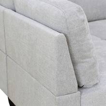 Modular Sectional Couch Set - Single Sofa Chair- Flannel - Gray
