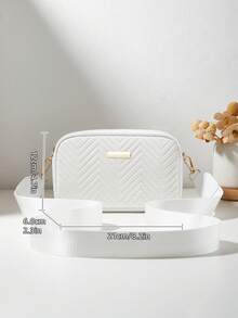 时尚简约女孩舒适零钱包斜挎包，可拆卸肩带，优质手感，精致金属装饰，经典设计，小众百搭