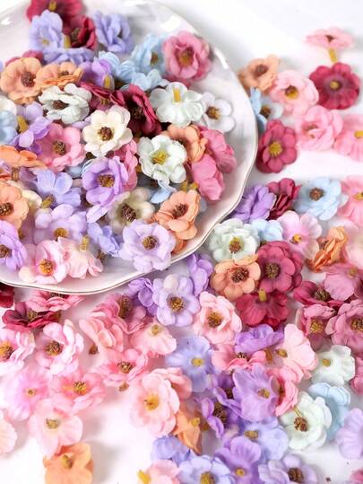 50 件/30 件雏菊人造花头 3 厘米/1.18 英寸假花头人造花，雏菊花头人造花头，用于 DIY 手工艺品、新娘、礼服、派对装饰、礼物、家居装饰生日毕业、秋季装饰、秋季