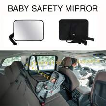 Baby Car Mirror For Back Seat Adjustable Detachable Wide View Child Safety