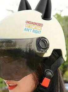 1/3pcs "UNDIAGNOSED BUT SOMETHING AIN'T RIGHT" Humorous Stickers, Suitable For Laptop, Water Bottle, Journal, Skins, Guitars, Helmets, Office Supplies, School, Skateboards, Luggage, Water Bottle, And Other Fun Mental Health Decal