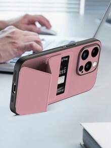 1个粉色卡槽手机壳，兼容16e和16 Pro Max，带信用卡夹的手机壳，兼容15 Pro Max/13/14 Pro Max/13 Pro Max/12 Pro Max 6.7英寸，时尚手机壳，舒适握感，适用于Redmi A3/A3 Pro/A4/Note 13 Pro 5G，防水、防震、防摔、防刮，国际版，非国内版 - 粉色 - 查看 5