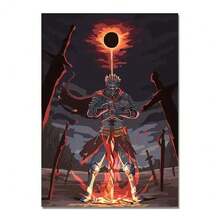 1pc/3PCS Wall Arts Posters Game Vintage Classic Game Dark Souls Posters And Prints Vinatge HD Decorative Canvas Painting Wall Art Pictures Living Room Home Decoration, Canvas Art, Frameless/ With A Frame ,Wall Art With Frame