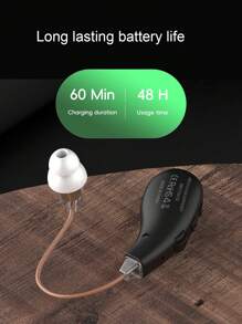 Rechargeable Hearing Aid Headphones, Polymer Lithium-Ion Batteries, Audio Enhancement, Clear Communication Hearing Aid Headphones.