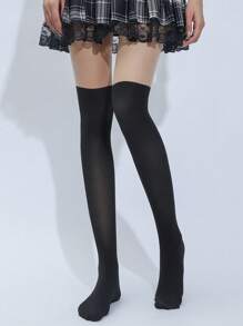 1 Pair Sexy Faux Thigh High Stockings Pantyhose Splice