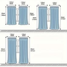 2 Stück halbtransparente, leinenähnliche Vorhänge, lichtfilternd, Sichtschutz, maschinenwaschbar, staubdicht und wärmeisolierend, geeignet für Wohnzimmer, Küche, Esszimmer, Schlafzimmer, Outdoor, Feiertagsdekor - Beige - Übersicht 3