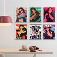 ONE PIECE 1 张流行墙面艺术海报 Nico Robin 动漫海报高级动漫墙面艺术 | 御宅族房间装饰（无框风格）