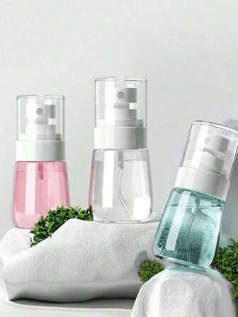 Set de 3 botellas de spray de finura de 30/60ml, botellas de recarga de perfume de plástico para viajes, decoración del hogar para la sala de estar, el dormitorio, el baño, accesorios de viaje, regalos para bodas, fiestas, cumpleaños para hombres, madres, padres, amigos, Año Nuevo, suministros, regalos divertidos