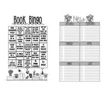 邪恶终极计划记事本 - 螺旋装订书籍日记本，包含阅读挑战、A-Z 挑战、书籍之战和阅读清单部分 - 耐用纸质封面 - 幽靈 - 查看 6