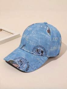 1 件男女通用棒球帽，街头时尚徒步太阳帽，男士配饰遮阳帽，情侣款