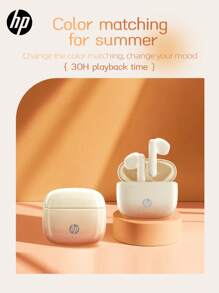 HP HP New 5.4 Wireless Earbuds True Wireless In-Ear Headphones, Playback Time 30H, Compatible With Apple, Android And Other Devices, Valentine's Day Gifts, Suitable For Spring, Summer, Autumn And Winter, Comes With Earphone Storage Bag, Exquisite Gift, Best Gift For Halloween And Christmas