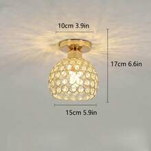 1 件北欧风格吸顶灯，适用于走廊入口过道、阳台，简约现代创意奢华水晶灯，不含灯泡 - 多款 - 查看 8