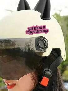 1/3pcs "You Had Me At Trigger Warnings" Humorous Stickers, Suitable For Laptop, Water Bottle, Journal, Guitars, Helmets, Office Supplies, School, Skateboards, Luggage, Water Bottle, And Other Other Fun Mental Health Decal