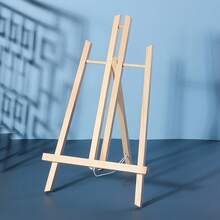 1/2 piezas Caballete de madera mini, soporte de trípode plegable portátil para principiantes, estante de exhibición de escritorio para el hogar, marco de pintura artística de sobremesa, exhibición portátil, se puede usar como soporte para iPad, soporte de exhibición de arte
