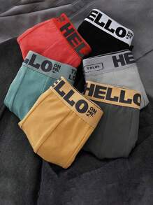 6 pezzi di biancheria intima traspirante da uomo, boxer shorts