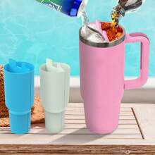 40oz Outdoor Activity Fruit Cup Inner Container Half One Isolation Cup Water Cup Special Silicone Inner Liner Isolation One-Minute Two Fruit Cup Hot And Cold Separation Inner Liner Convenient Separation Inner Liner - Multicolor - View 2