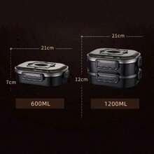 Double Layer Leakproof Portable Lunch Box Stainless Steel For Kid Student Office Picnic Bento Box Insulated Food Container