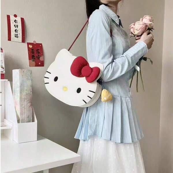 Sanrio The 1pc Hello Kitty Handbag, With A Variety Of Options And Styles, Is Perfect For Traveling, Traveling, And Taking Photos, Making It The Perfect Choice For Holiday Gifts And Gifts Between Friends,Back-To-School Season