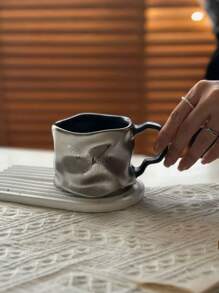 This Dark Butterfly Style Cup Has A Unique Design. With A Dark Tone, The Cup Body Features A Butterfly Relief, Embodying The Aesthetic Of Dark Beauty. The Material May Be Ceramic, Processed To Have A Metallic Luster. The Asymmetrical Cup Body Is Paired With A Curved Handle, Balancing Artistic Appeal And Comfortable Grip. Can Be Used As A Daily Drinkware Or Home Decor. Back To School