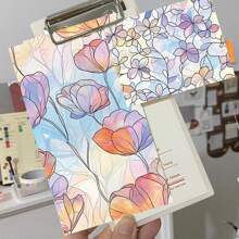 8 fogli di carta per scrapbooking in stile vetro colorato con motivi floreali per fai da te, realizzazione di biglietti, album, planner, confezioni regalo, kit per lavoretti estetici, forniture scolastiche, ritorno a scuola