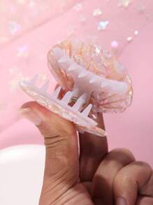 1pc Korean Style Acetate Cute Mini Shell Hair Claw Clip, Bite Bangs/Short Hair Clip, Sweet Hair Accessories Hair Clips Hair Jaw Clip Hair Clamps Hair Clutch Hair Catcher Clip