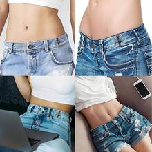 Set Kancing Denim 2/4 Pasang yang Dapat Diatur, Klip Sabuk Logam Tanpa Jahitan, Cocok untuk Celana Wanita, Desain Pengencang Cepat dan Rapat, Kancing Multifungsi - MultiWarna - View 5