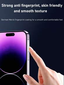 2pcs Ultra-Clear Screen Protector Film, Easy To Install, Bubble-Free, Scratch-Resistant Compatible With Apple IPhone 12/13/13 ProMax/14/14Pro/14ProMax/15/15Pro/15ProMax/16/16Pro + Full Coverage Clear Protective Case With Anti-Scratch, Anti-Dust Frame + Anti-Slip, Wear-Resistant Back Film