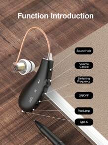 Rechargeable Hearing Aid Headphones, Polymer Lithium-Ion Batteries, Audio Enhancement, Clear Communication Hearing Aid Headphones.